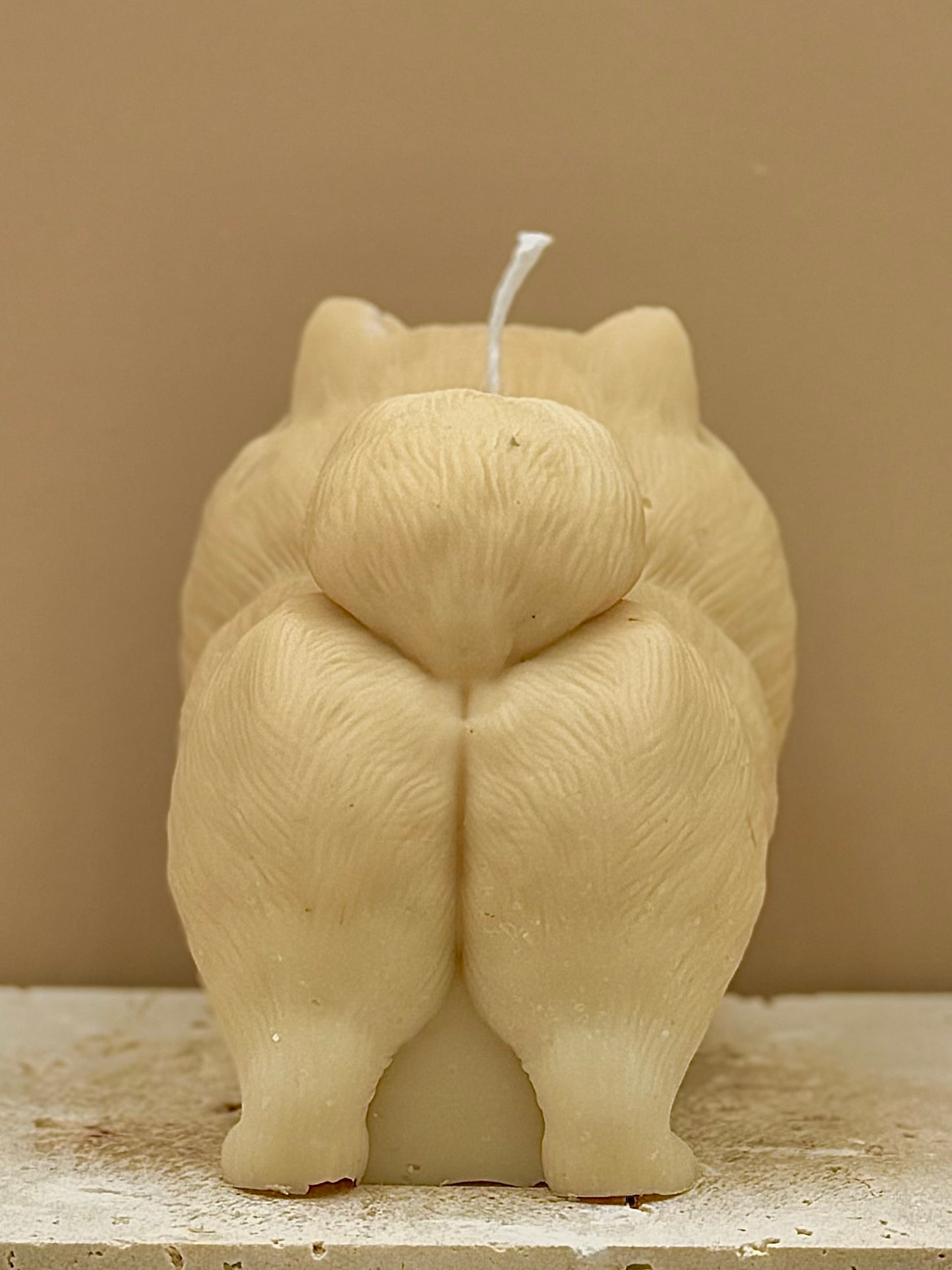 Świeca sojowa wolnostojąca - duży Pomeranian