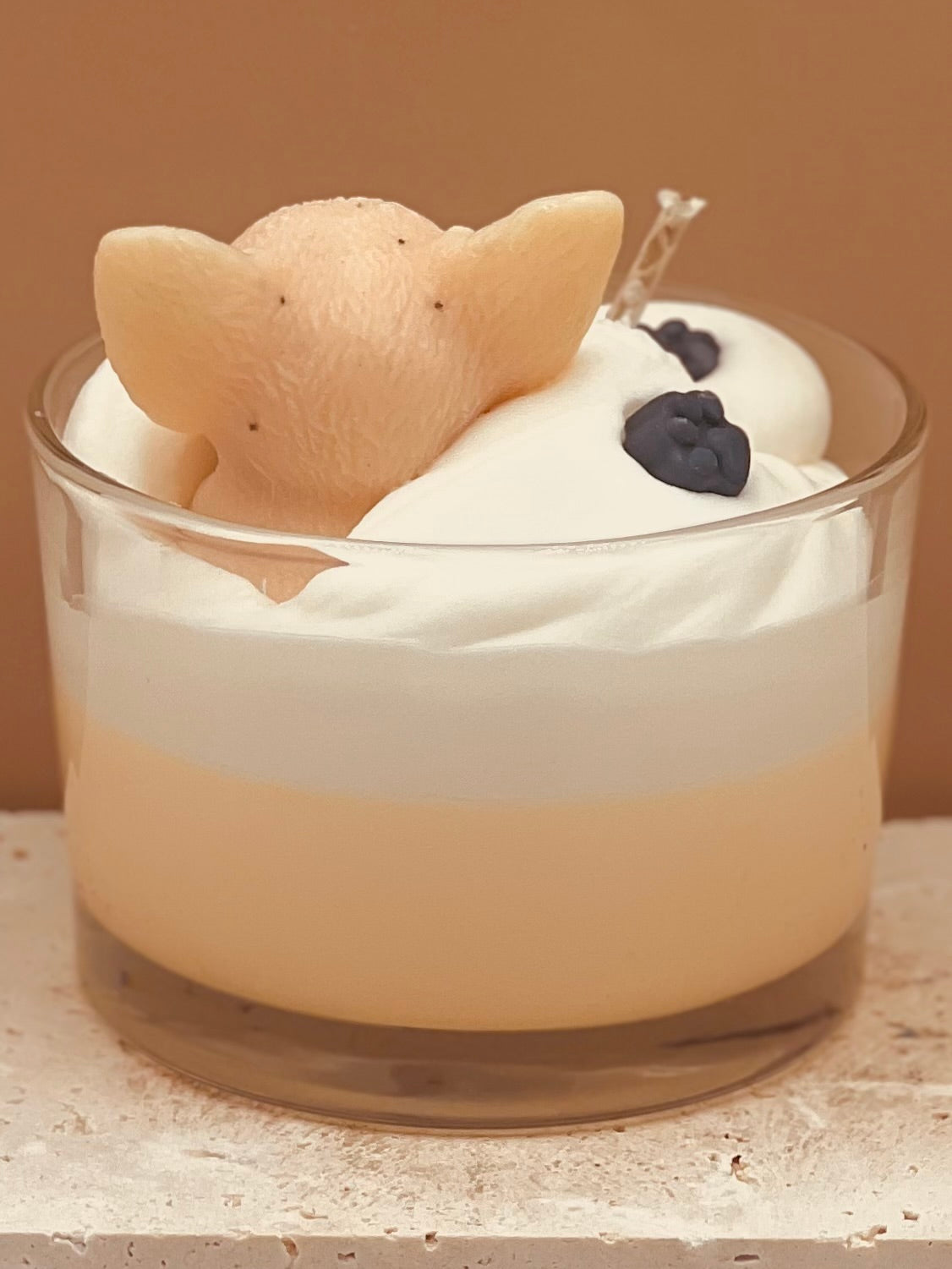 Świeca sojowa o zapachu psich łapek - Chihuahua