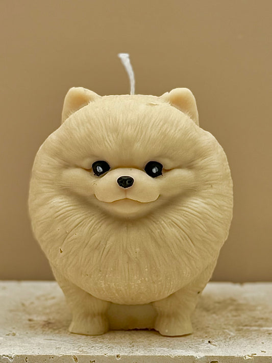 Świeca sojowa wolnostojąca - duży Pomeranian