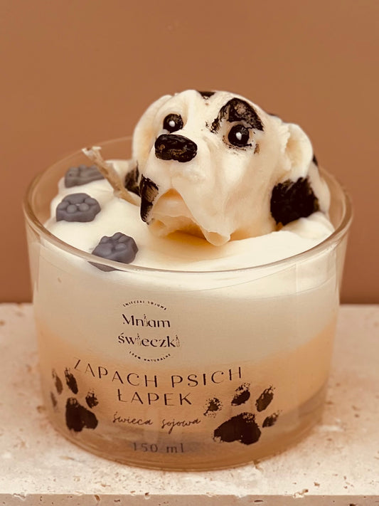 Świeca sojowa o zapachu psich łapek - Dog niemiecki