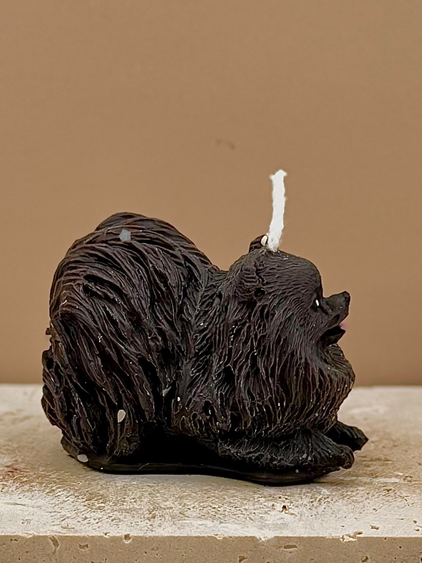 Świeca sojowa wolnostojąca - mały Pomeranian