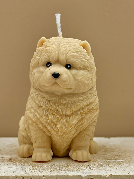 Świeca sojowa wolnostojąca - Chow chow