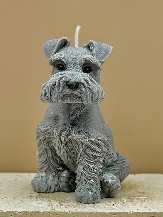 Świeca sojowa wolnostojąca - Sznaucer