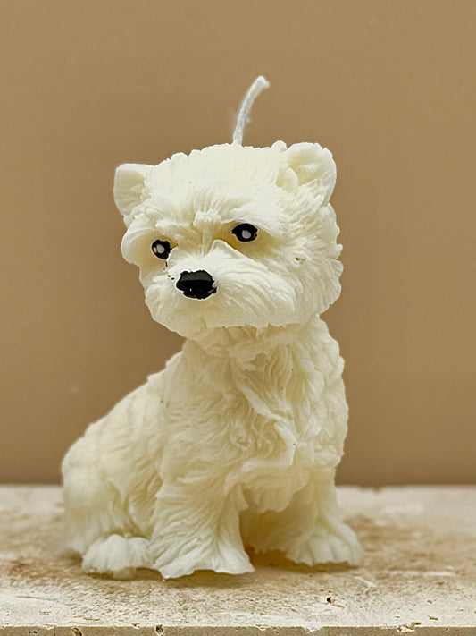 Świeca sojowa wolnostojąca - West terrier