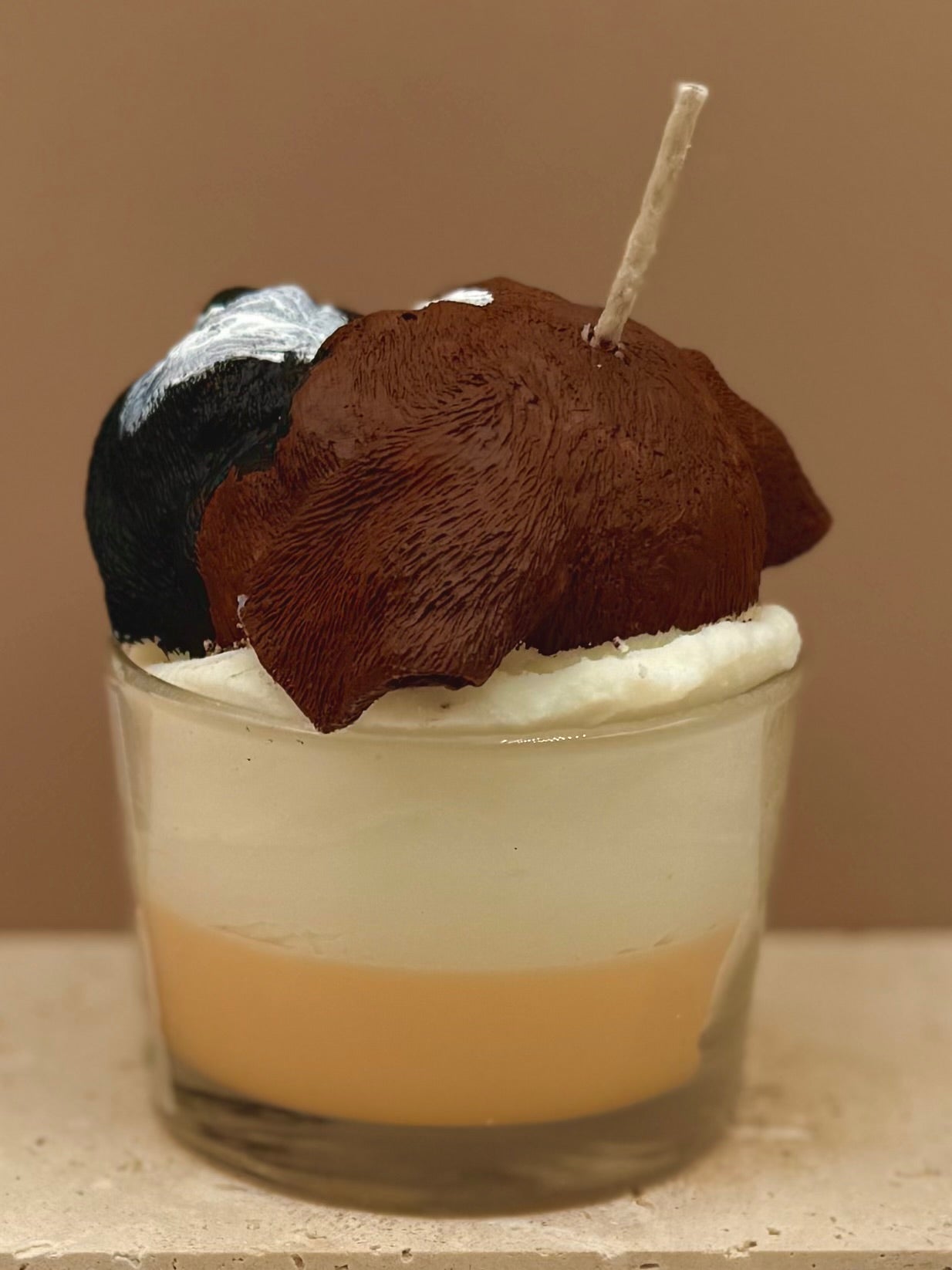 Świeca sojowa o zapachu psich łapek - Bokser