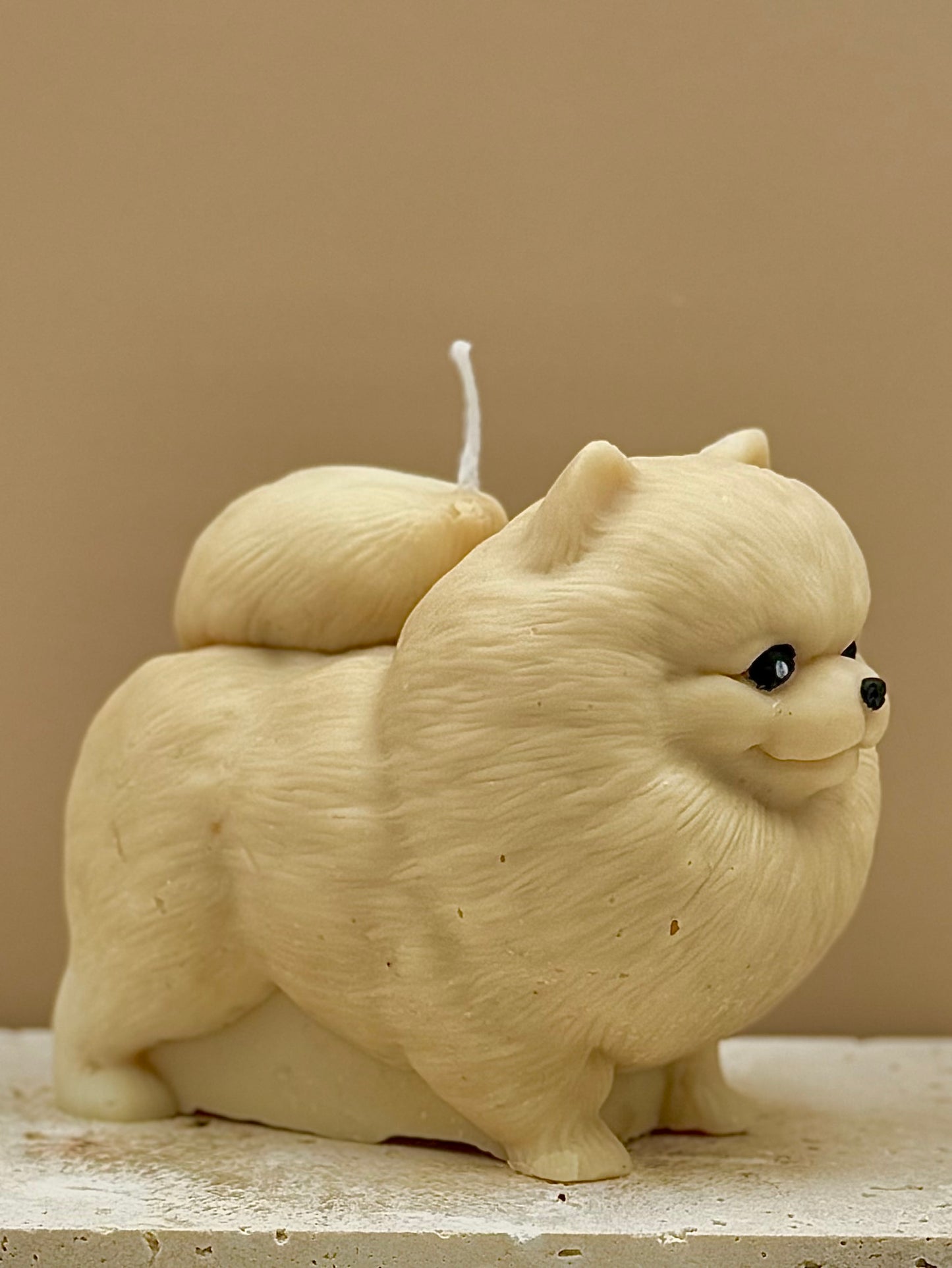Świeca sojowa wolnostojąca - duży Pomeranian