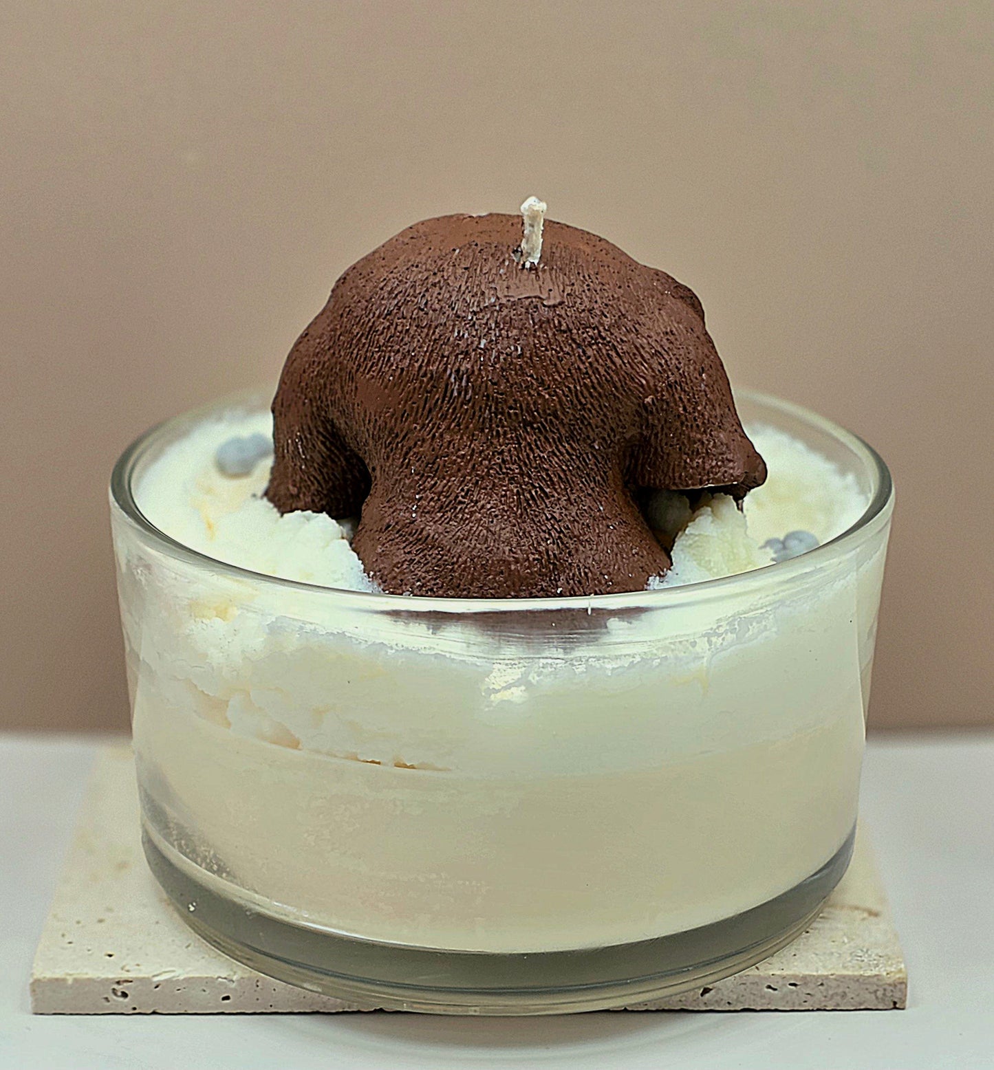 Świeca sojowa o zapachu psich łapek - Beagle